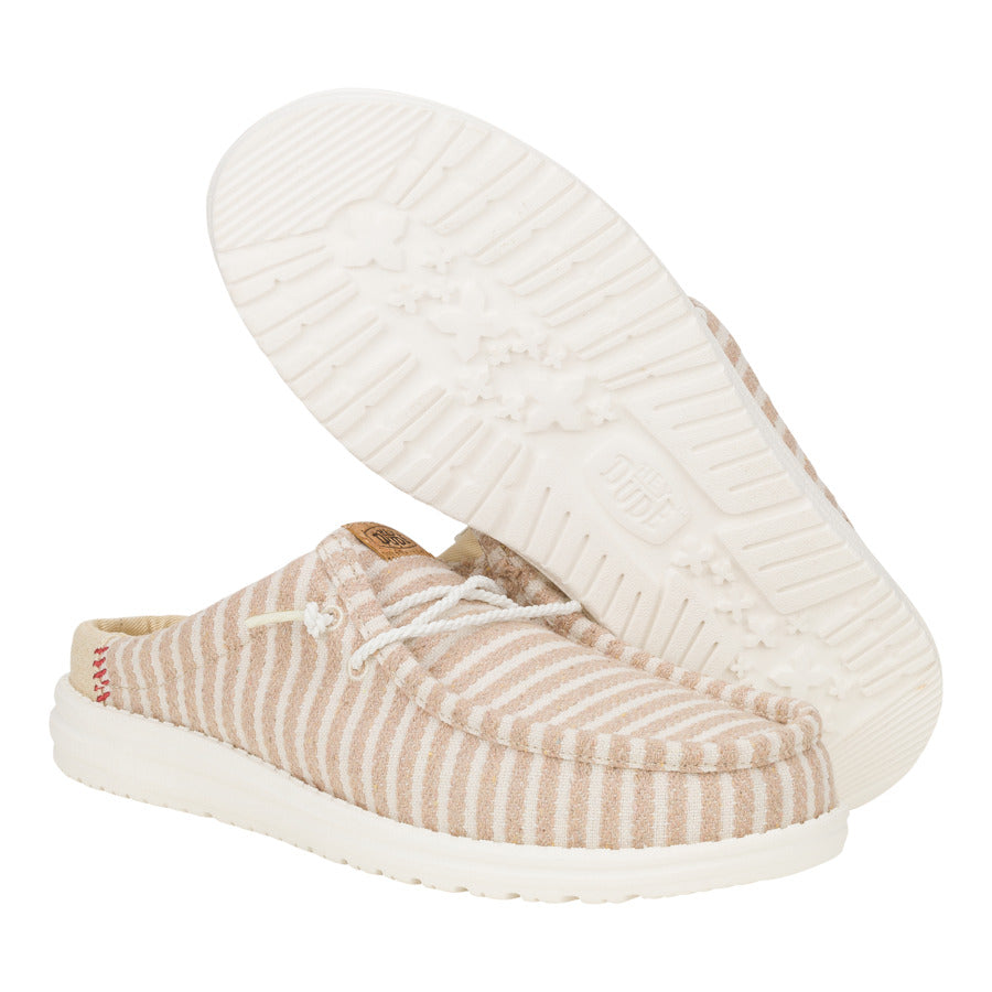 Wally Slip Resort – Tan/White - Image 4