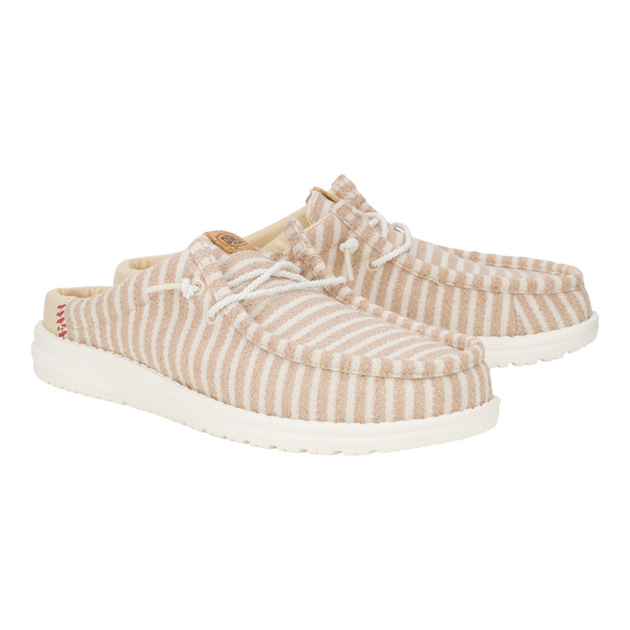 Wally Slip Resort – Tan/White - Image 3
