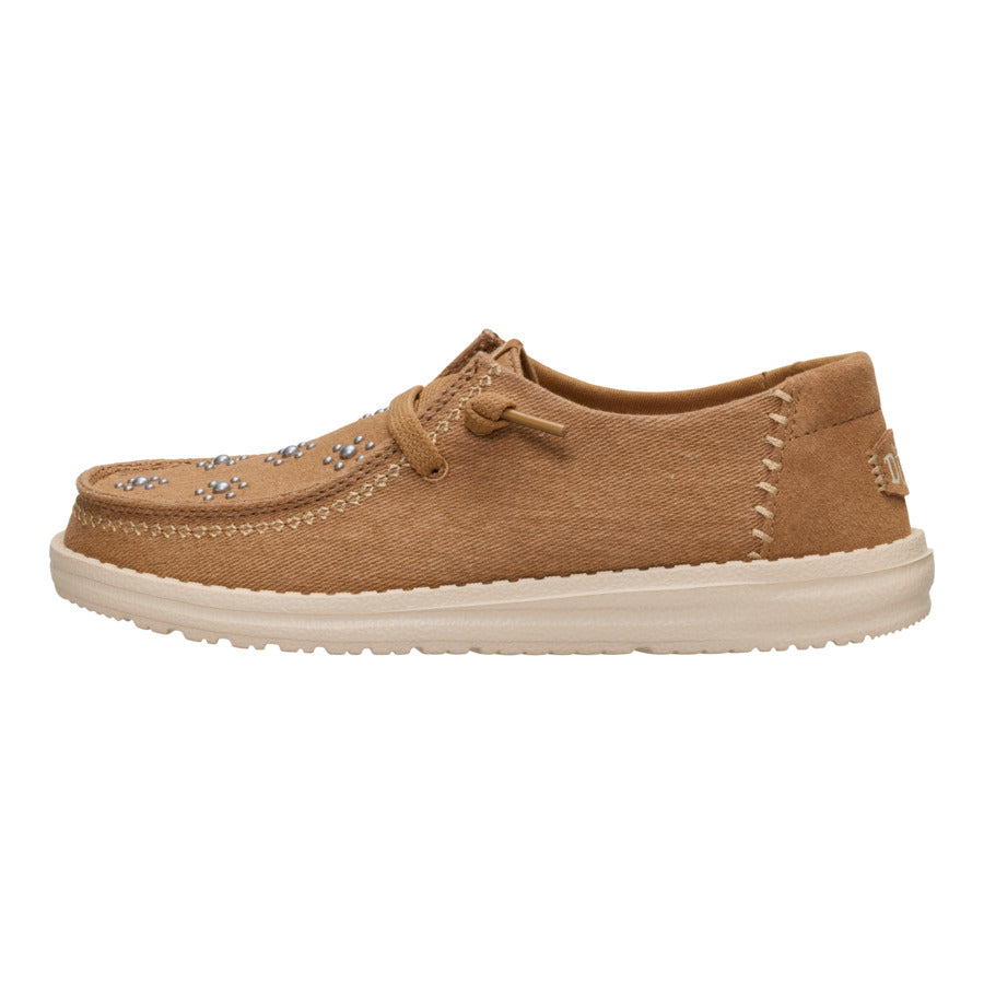 Wendy Star Stud – Cognac/Tan